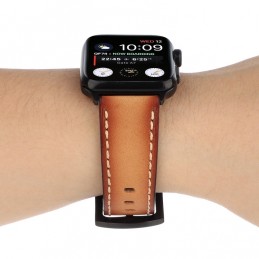 Correa de cuero de vaca Retro para Apple Watch 6,SE,5,4 40mm y 3,2,1 38mm