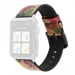 Correa de cuero de vaca Retro para Apple Watch 44mm y 42mm