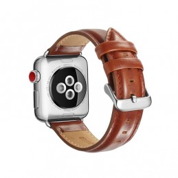 Correa piel grano Crazy Horse compatible con Apple Watch 44mm