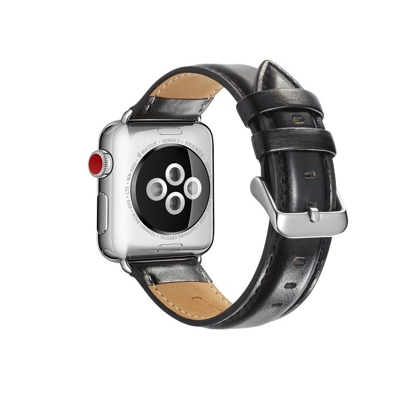 Correa piel grano Crazy Horse compatible con Apple Watch 44mm