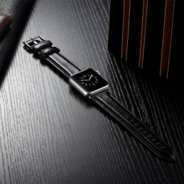 Correa piel grano Crazy Horse compatible con Apple Watch 44mm