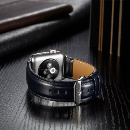 Correa piel grano Crazy Horse compatible con Apple Watch 40mm