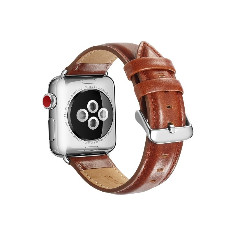Correa piel grano Crazy Horse compatible con Apple Watch 40mm