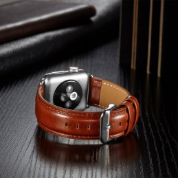 Correa piel grano Crazy Horse compatible con Apple Watch 40mm