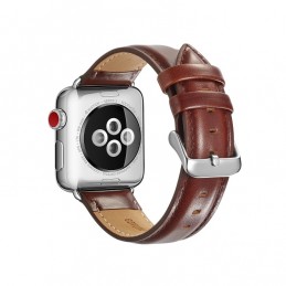 Correa piel grano Crazy Horse compatible con Apple Watch 40mm