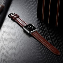 Correa piel grano Crazy Horse compatible con Apple Watch 40mm