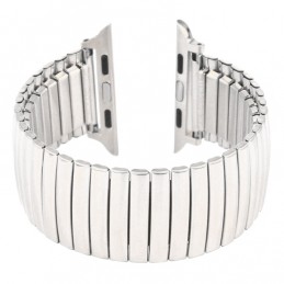 Correa elástica de metal de aluminio para reloj Apple Watch 44mm
