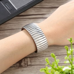 Correa elástica de metal de aluminio para reloj Apple Watch 44mm