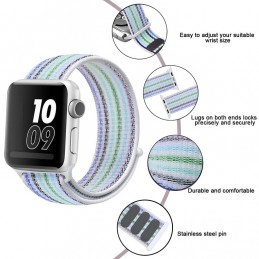 Correa naylon loop deportiva compatible con Reloj Apple Watch 44mm