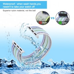 Correa naylon loop deportiva compatible con Reloj Apple Watch 44mm