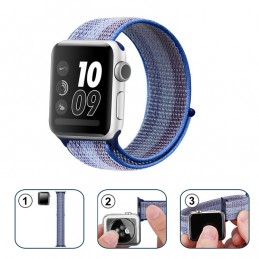 Correa naylon loop deportiva compatible con Reloj Apple Watch 44mm