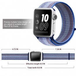 Correa naylon loop deportiva compatible con Reloj Apple Watch 44mm