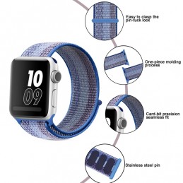 Correa naylon loop deportiva compatible con Reloj Apple Watch 44mm