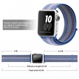 Correa naylon loop deportiva compatible con Reloj Apple Watch 44mm