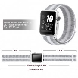 Correa naylon loop deportiva compatible con Reloj Apple Watch 44mm