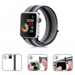 Correa naylon loop deportiva compatible con Reloj Apple Watch 44mm