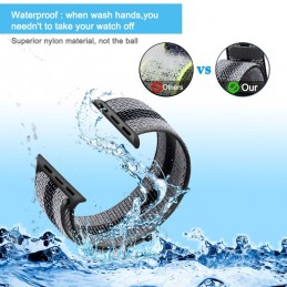 Correa naylon loop deportiva compatible con Reloj Apple Watch 44mm