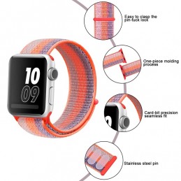 Correa naylon loop deportiva compatible con Reloj Apple Watch 44mm