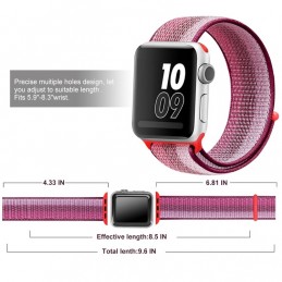 Correa naylon loop deportiva compatible con Reloj Apple Watch 44mm