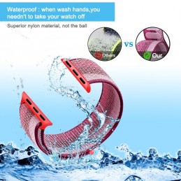 Correa naylon loop deportiva compatible con Reloj Apple Watch 44mm