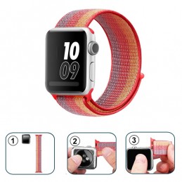 Correa naylon loop deportiva compatible con Reloj Apple Watch 44mm