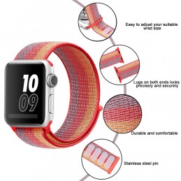 Correa naylon loop deportiva compatible con Reloj Apple Watch 44mm