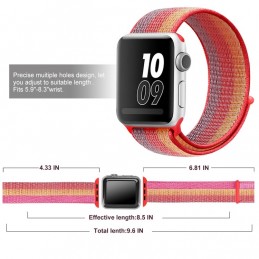 Correa naylon loop deportiva compatible con Reloj Apple Watch 44mm