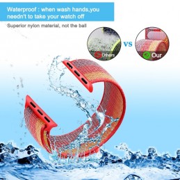 Correa naylon loop deportiva compatible con Reloj Apple Watch 44mm