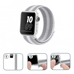 Correa naylon loop deportiva compatible con Reloj Apple Watch 44mm