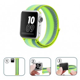 Correa naylon loop deportiva compatible con Reloj Apple Watch 44mm