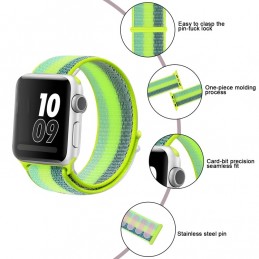 Correa naylon loop deportiva compatible con Reloj Apple Watch 44mm