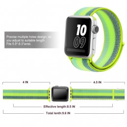 Correa naylon loop deportiva compatible con Reloj Apple Watch 44mm