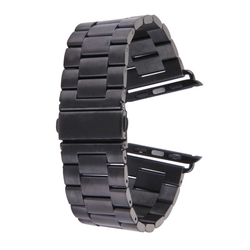 Correa de Acero Inoxidable con Hebilla de Mariposa para Apple Watch 42mm