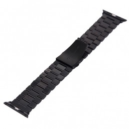 Correa de Acero Inoxidable con Hebilla de Mariposa para Apple Watch 42mm