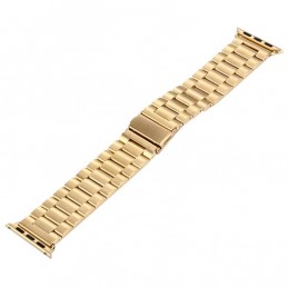 Correa de Acero Inoxidable con Hebilla de Mariposa para Apple Watch 42mm