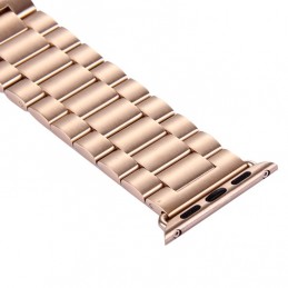 Correa de Acero Inoxidable con Hebilla de Mariposa para Apple Watch 42mm