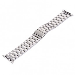 Correa de Acero Inoxidable con Hebilla de Mariposa para Apple Watch 42mm