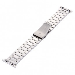 Correa de Acero Inoxidable con Hebilla de Mariposa para Apple Watch 42mm