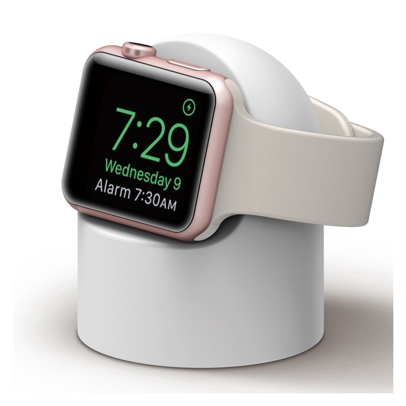 Soporte de sobremesa base redonda retro para Apple Watch
