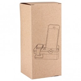 Soporte cargador de madera de bambú escritorio para Apple Watch