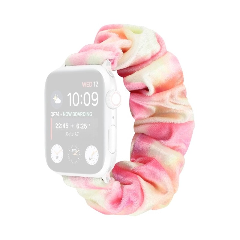 Correa de franela tela colorida para Apple Watch Serie 6, SE, 5, 4 44mm