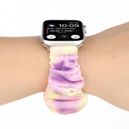 Correa de franela tela colorida para Apple Watch Serie 6, SE, 5, 4 44mm