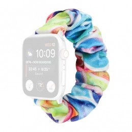 Correa de franela tela colorida para Apple Watch Serie 6, SE, 5, 4 44mm