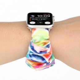 Correa de franela tela colorida para Apple Watch Serie 6, SE, 5, 4 44mm