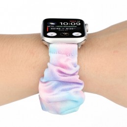 Correa de franela tela colorida para Apple Watch Serie 6, SE, 5, 4 44mm