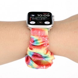 Correa de franela tela colorida para Apple Watch Serie 6, SE, 5, 4 44mm