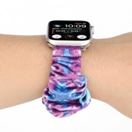 Correa de franela tela colorida para Apple Watch Serie 6, SE, 5, 4 44mm