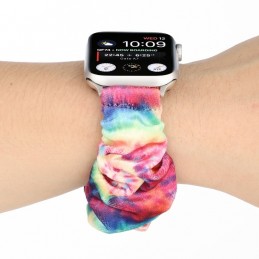 Correa de franela tela colorida para Apple Watch Serie 6, SE, 5, 4 44mm