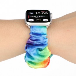Correa de franela tela colorida para Apple Watch Serie 6, SE, 5, 4 44mm
