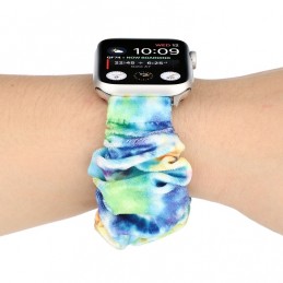 Correa de franela tela colorida para Apple Watch Serie 6, SE, 5, 4 44mm